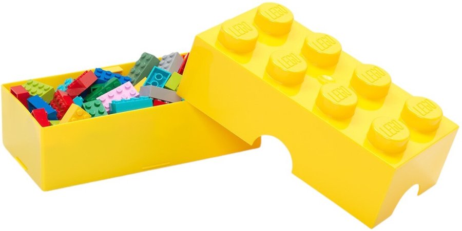 LEGO Lunchbox/Aufbewahrungsboxex 8 Noppen 950 ml, Gelb