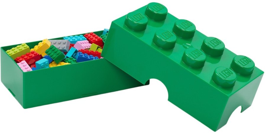 LEGO Lunchbox/Aufbewahrungsboxe 8 Noppen 950 ml, Dunkelgrn