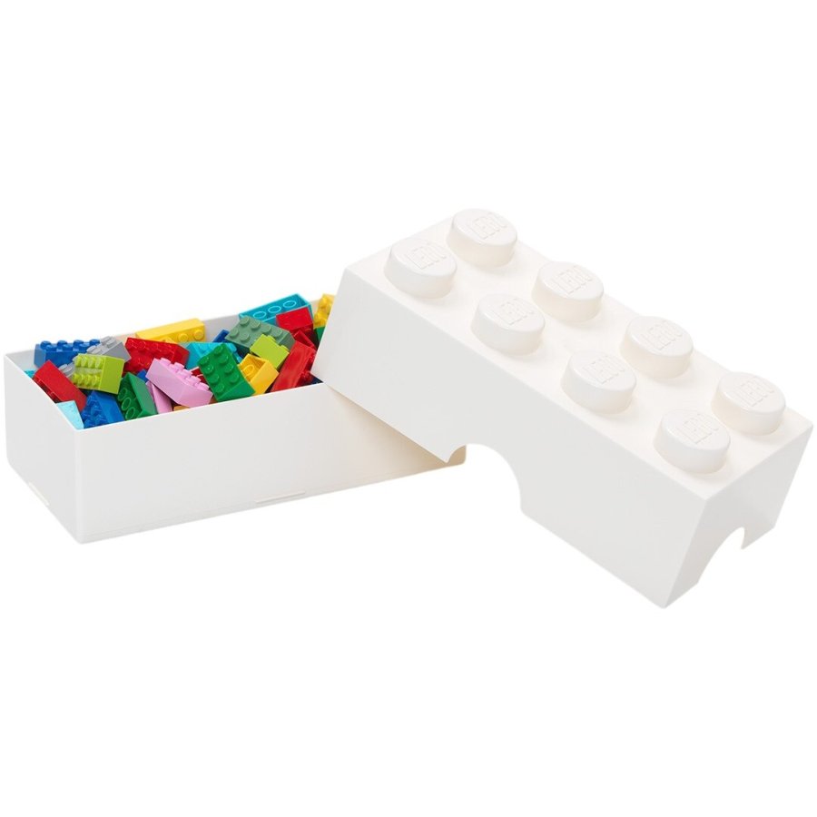 LEGO Madkasse/Opbevaringsboks 8-knops 950 ml, Hvid