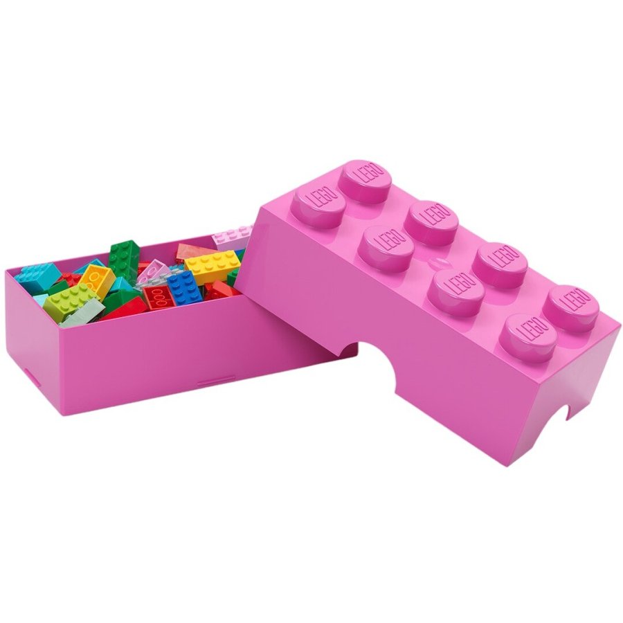 LEGO Madkasse/Opbevaringsboks 8-knops 950 ml, Lyserd