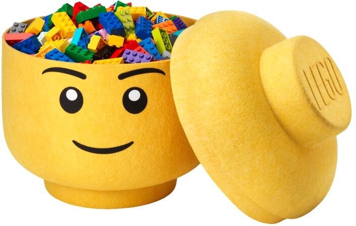 LEGO Filt Opbevaringsboks Dreng 24 cm, Gul