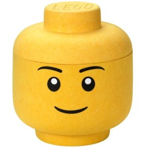 LEGO Filt Opbevaringsboks Dreng 24 cm, Gul
