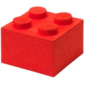 LEGO Filt Opbevaringsklods 4-knops 25 cm, R�d