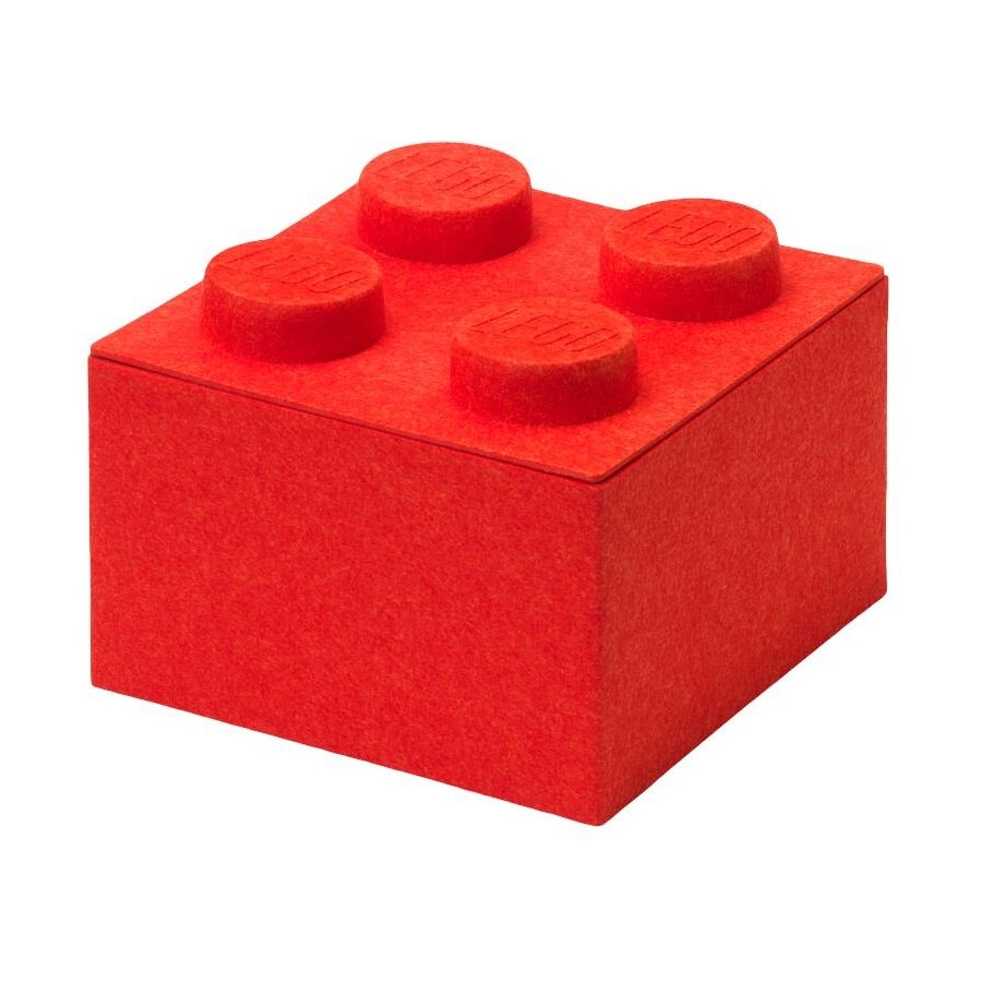 LEGO Filt Opbevaringsklods 4-knops 25 cm, R�d