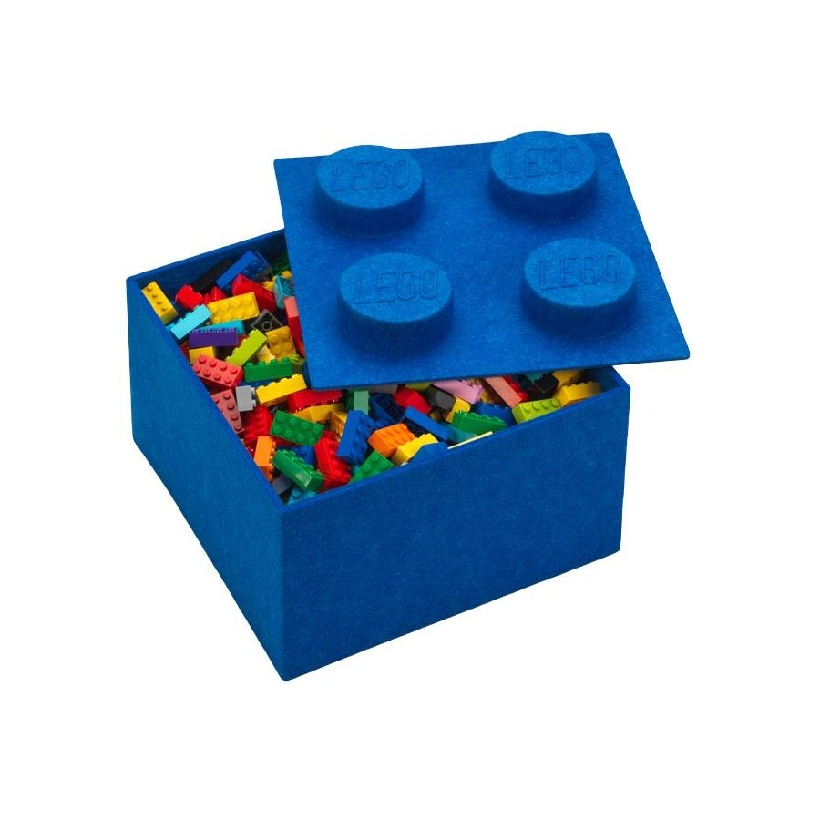 LEGO Filt Opbevaringsklods 4-knops 25 cm, Bl�