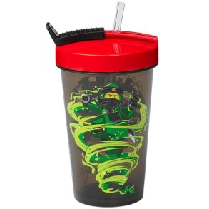LEGO Glas m. Suger�r Ninjago 500 ml, Sort