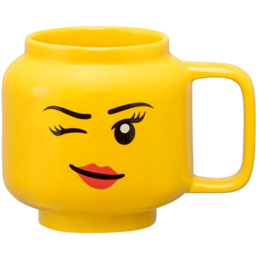 LEGO Becher Winking Girl 255 ml, Gelb