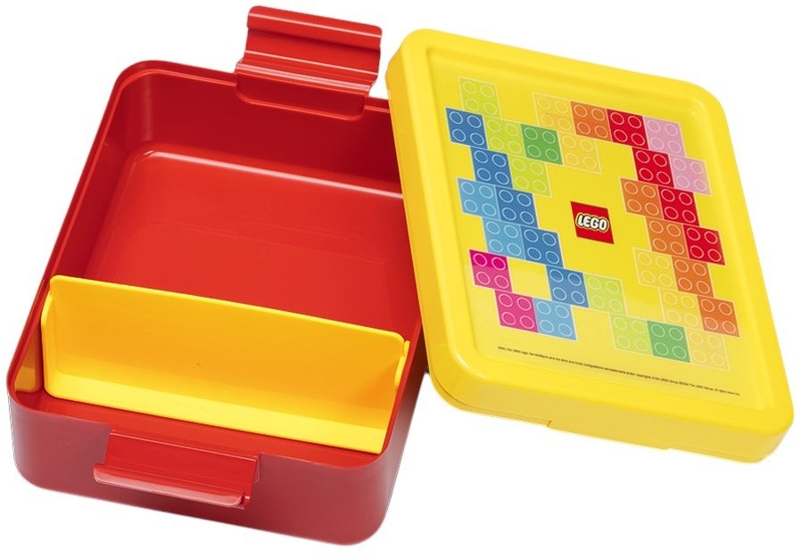 LEGO Madkasse Bricks 1,7 L, Rd/Gul