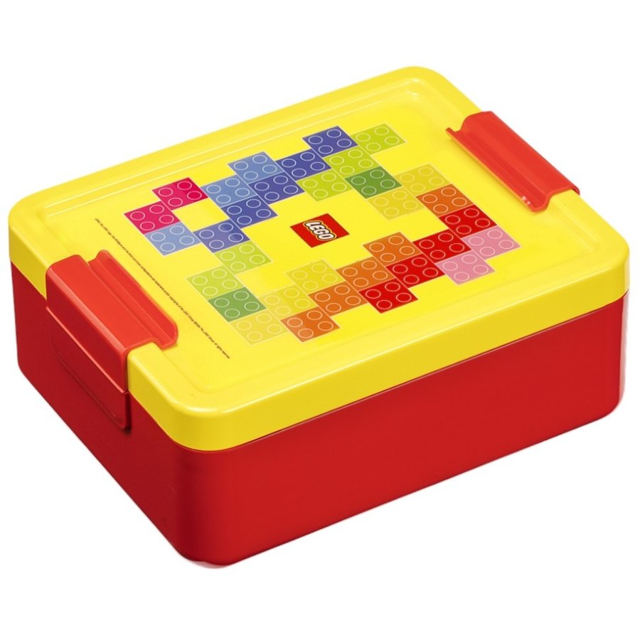LEGO Madkasse Bricks 1,7 L, Rd/Gul