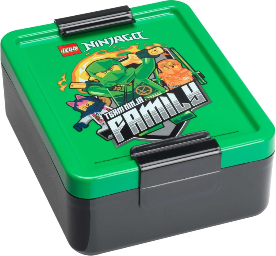 LEGO Madkasse Ninjago 1,7 L, Sort/Grn