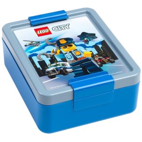LEGO Lunchbox City 1 L, Grijs/Blauw