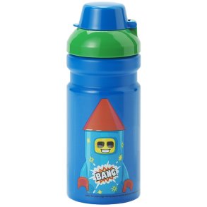LEGO Wasserflasche Rocket 390 ml, Blau/Grün