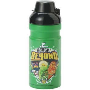 LEGO Wasserflasche Ninjago 390 ml, Schwarz/Grn