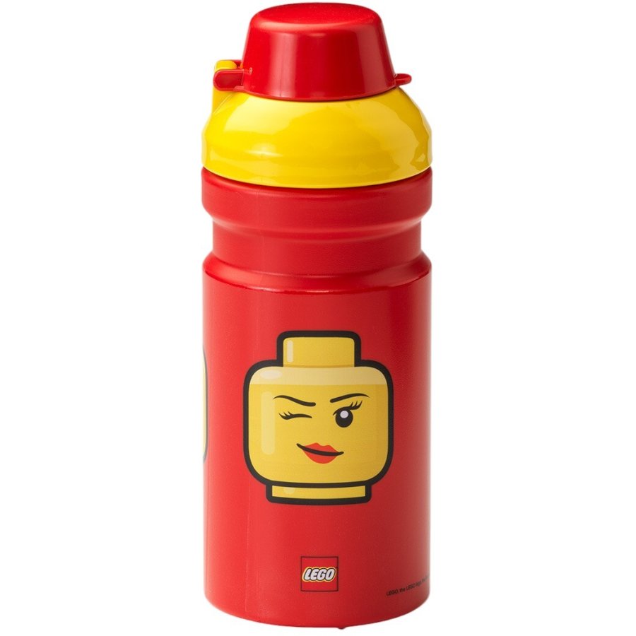 LEGO Wasserflasche 390 ml, Rot