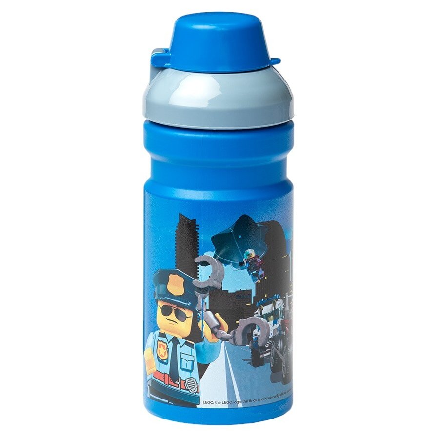 LEGO Wasserflasche City 390 ml, Blau