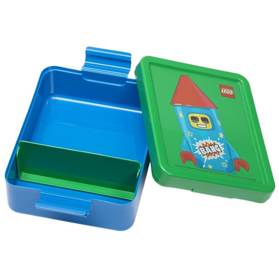 LEGO Brotdosen-Set Rocket 1,7 L/390 ml, Blau/Grn