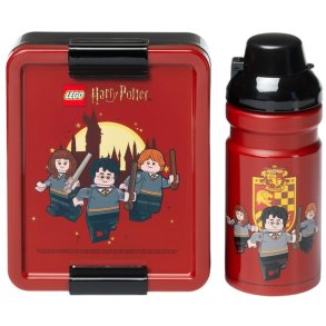 LEGO Lunchboxset Harry Potter Gryffindor 1 L/390 ml, Rood/Zwart