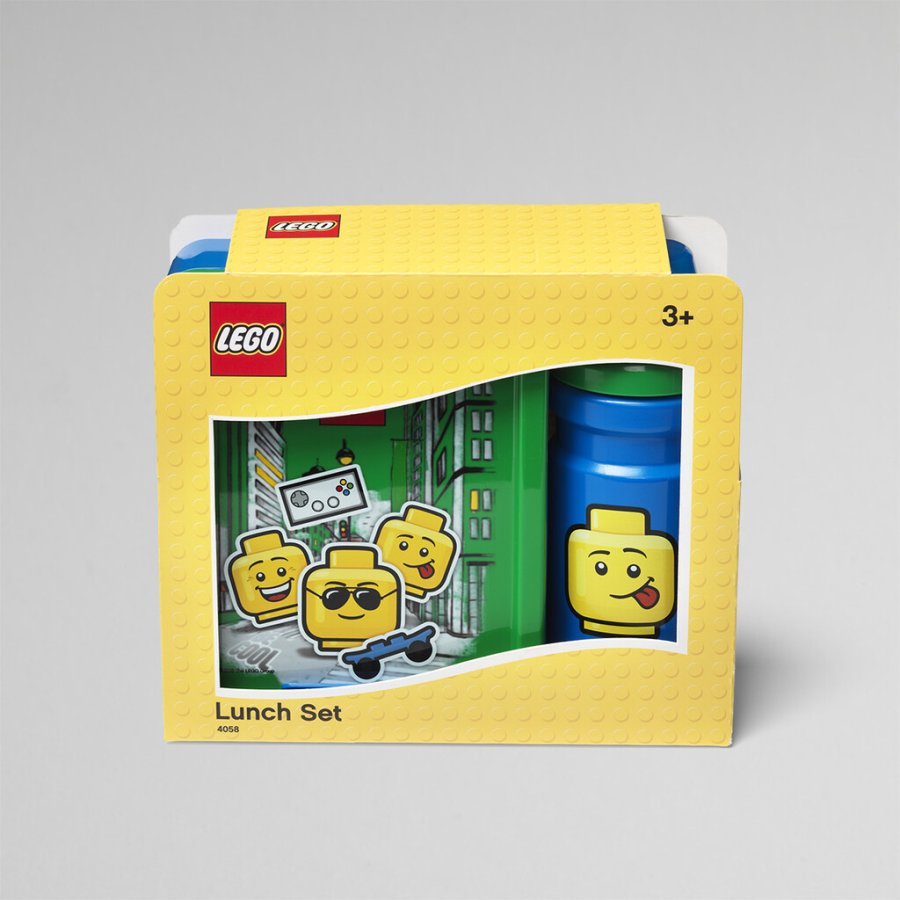 LEGO Lunch-Set 1 L/390 ml, Grn/Blau