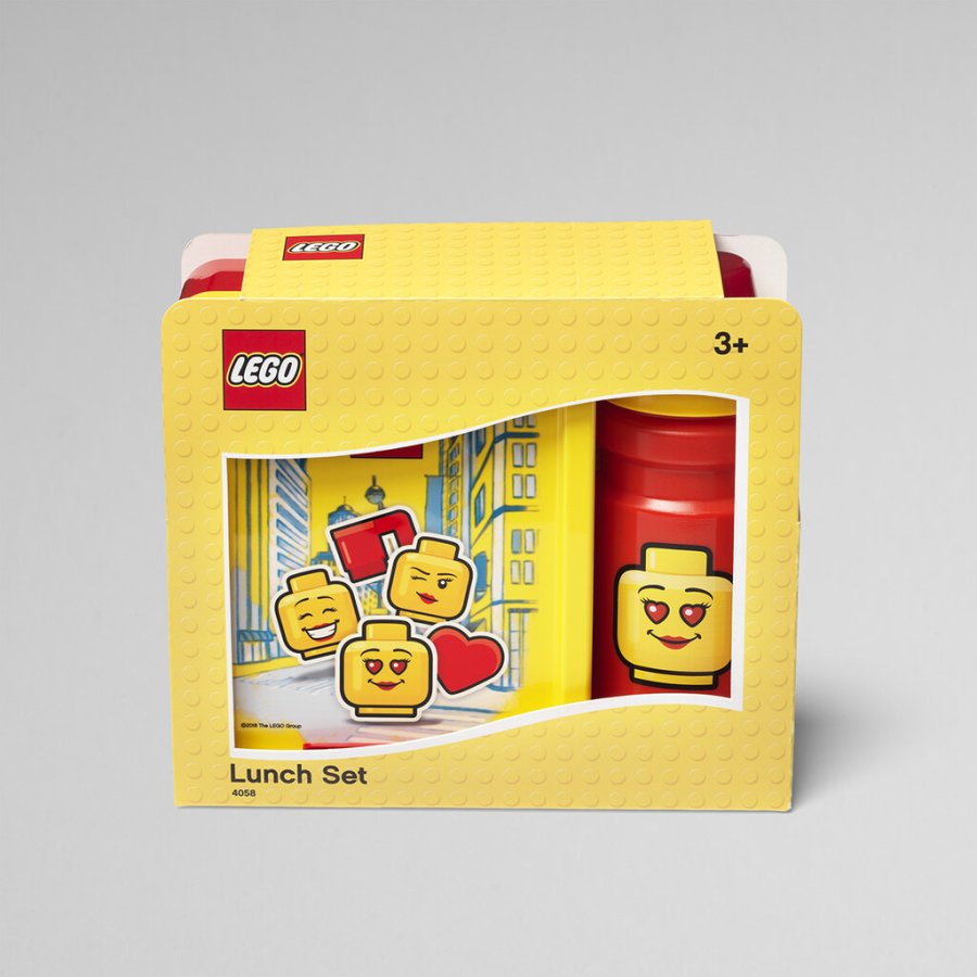 LEGO Lunch-Set 1 L/390 m, Gelb/Rot