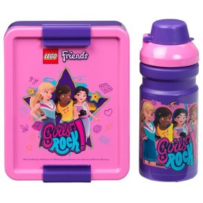 LEGO Lunchboxset Friends 1 L/390 ml, Pink/Lilla
