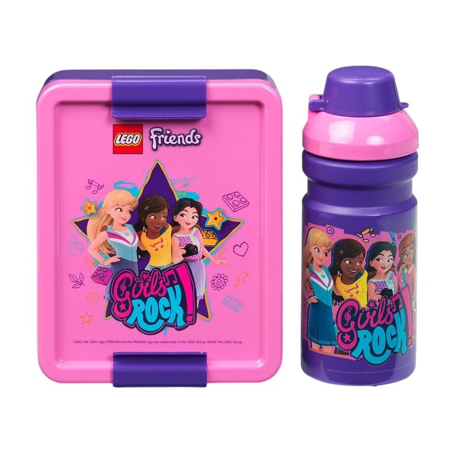 LEGO Lunch-Set Friends 1 L/390 ml, Pink/Lila