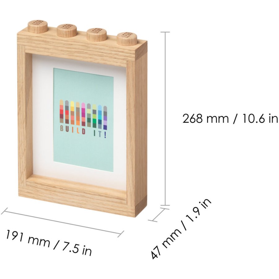 LEGO Bilderrahmen 19,1x26,8 cm, Eiche seifenbehandelt