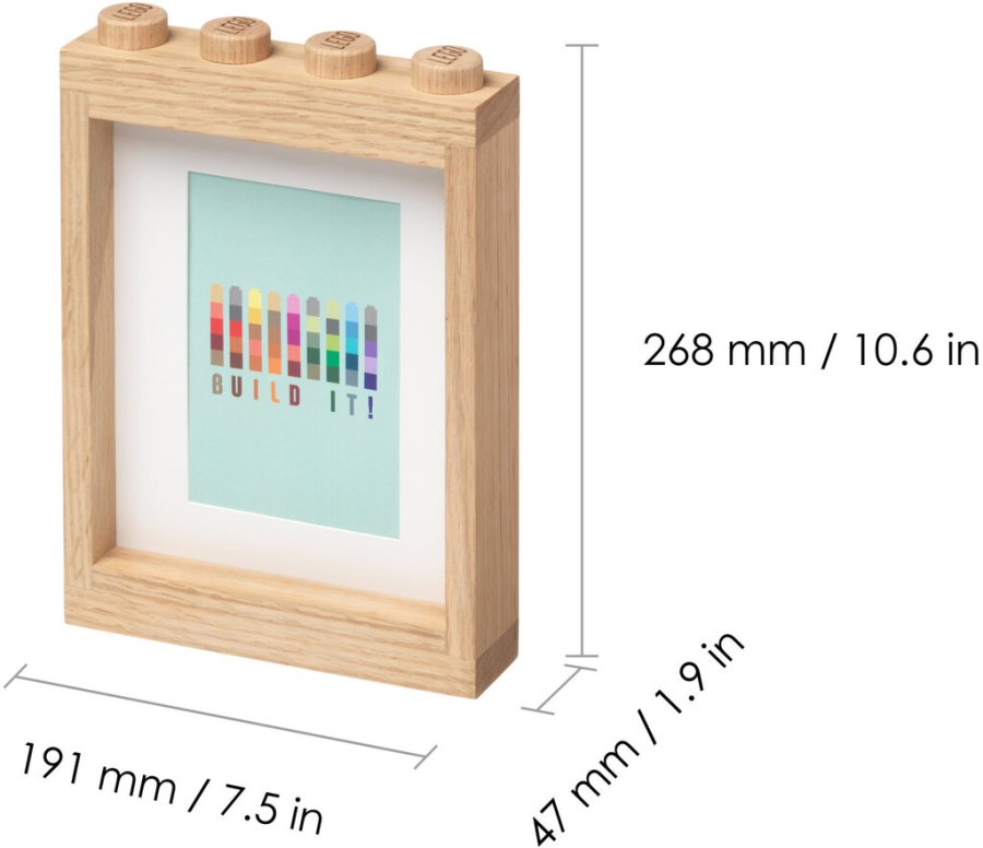LEGO Bilderrahmen 19,1x26,8 cm, Eiche seifenbehandelt