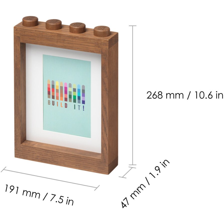 LEGO Bilderrahmen 19,1x26,8 cm, Eiche dunkel gebeizt