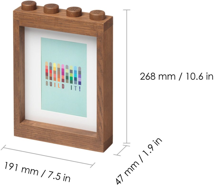 LEGO Bilderrahmen 19,1x26,8 cm, Eiche dunkel gebeizt