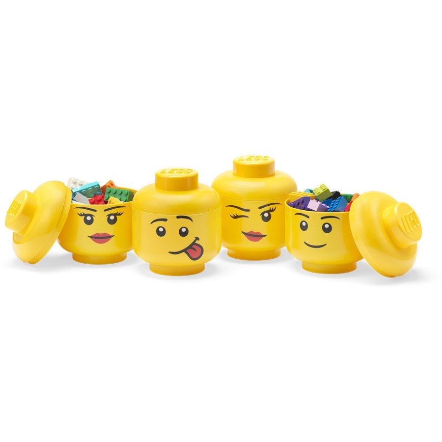 LEGO Aufbewahrungsbox 4er Set, 11,5 cm, Gelb