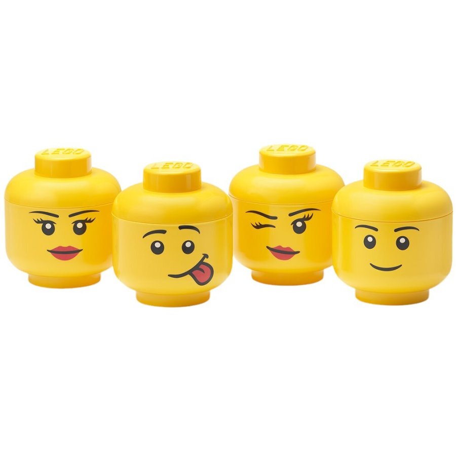 LEGO Aufbewahrungsbox 4er Set, 11,5 cm, Gelb