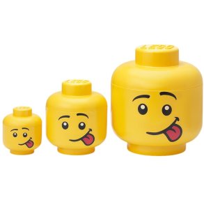 LEGO Aufbewahrungsboxen Silly 3er Set, Gelb