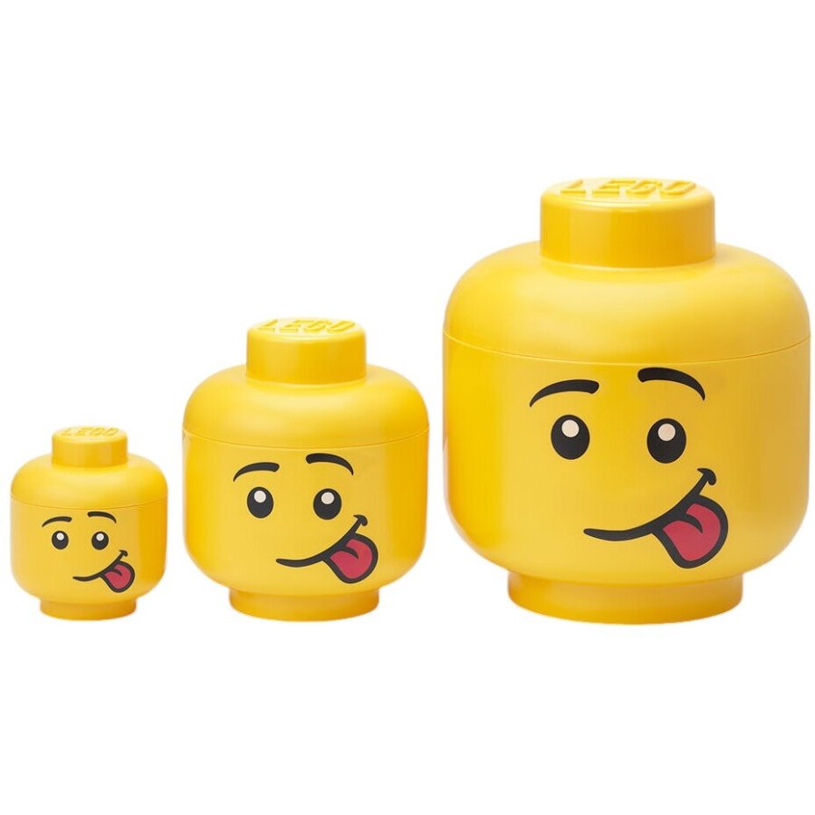 LEGO Aufbewahrungsboxen Silly 3er Set, Gelb