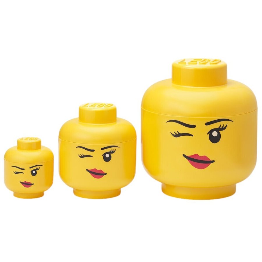 LEGO Aufbewahrungsboxen Winky 3er Set, Gelb