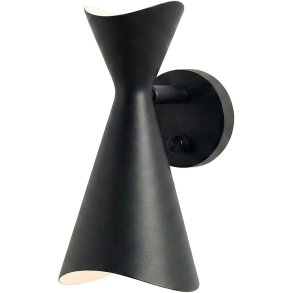 LYFA NINOTCHKA 125 Wandleuchte H22,44 cm, Schwarz