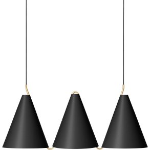 LYFA MOSAIK 250 SIDE BY SIDE III Pendelleuchte 79,1 cm, Schwarz