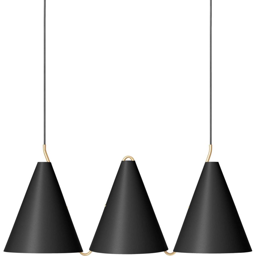 LYFA MOSAIK 250 SIDE BY SIDE III Pendelleuchte 79,1 cm, Schwarz
