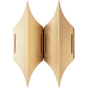 LYFA GOTHIC II Wandleuchte 28 cm, Messing