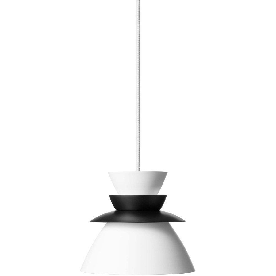 LYFA SUNDOWNER 175 Pendel 17,5 cm, Sort/Hvid