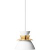 LYFA SUNDOWNER 175 Pendel 17,5 cm, Messing/Hvid