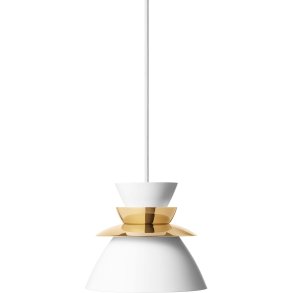 LYFA SUNDOWNER 175 Pendelleuchte 17,5 cm, Messing/Wei