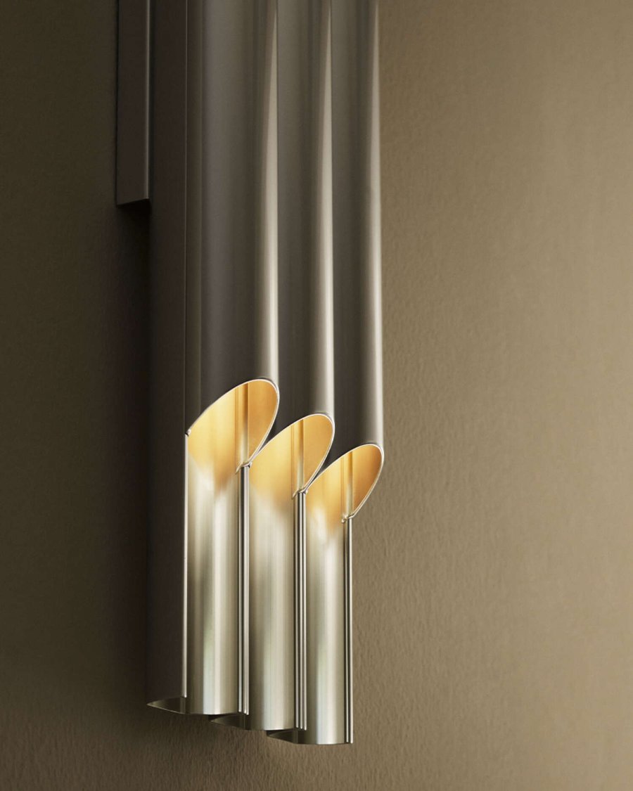 LYFA PAN 50 III Vglampe 60 cm, Aluminium