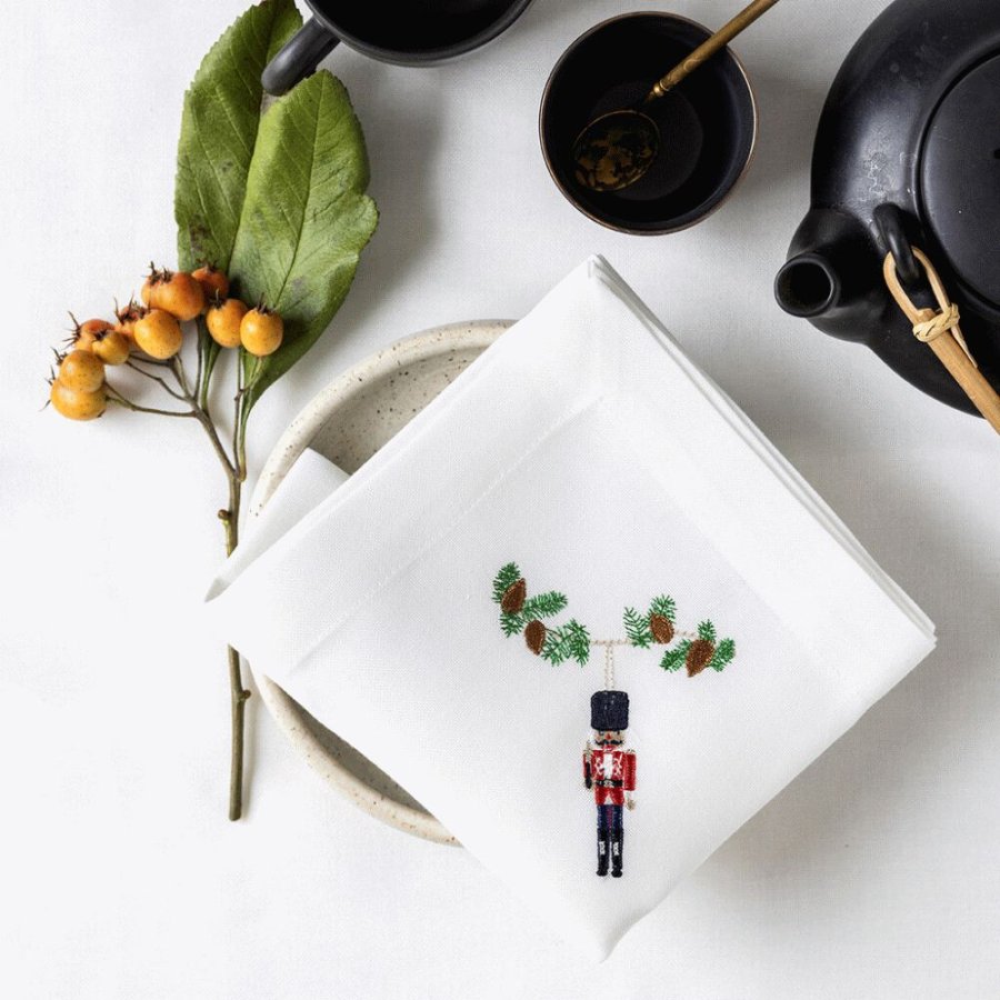 Langkilde & Sn WeihnachtsServiette 6er Set 50x50 cm, Abenteuer