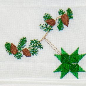 Langkilde & Sn Juleserviet 50x50 cm, Flettet Stjerne