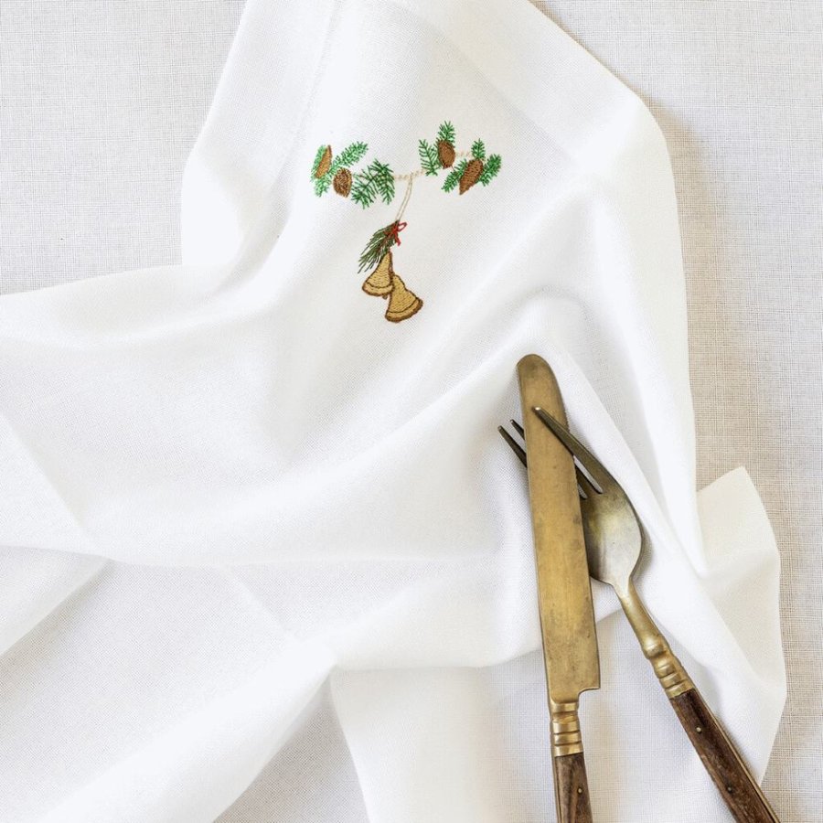 Langkilde & Sn Juleserviet 50x50 cm, Juleklokker