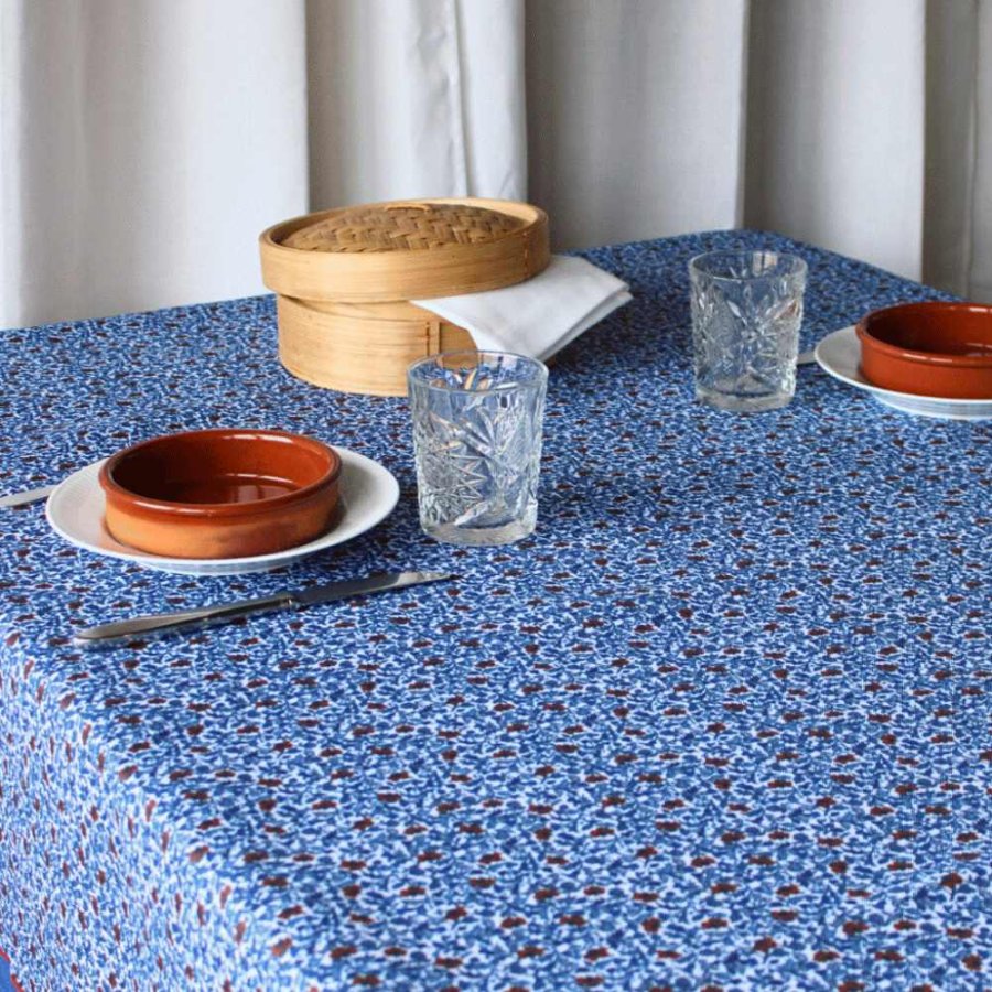 Langkilde & Sn SptsommerTischdecke 140x340 cm, Blau