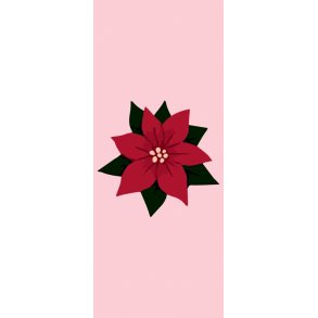 Langkilde & Sn Kerstster Tafelkleed 140x340 cm, Pink