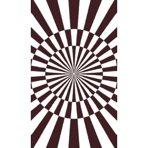 Langkilde & S�n Cirkus Tafelkleed 140x240cm, Bruin/Wit