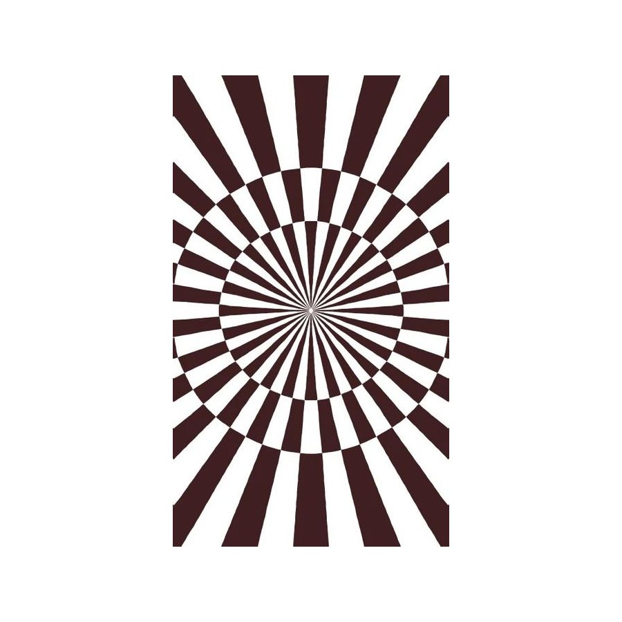 Langkilde & S�n Cirkus Tafelkleed 140x240cm, Bruin/Wit