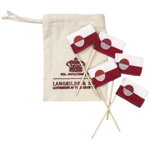 Langkilde & S�n Lagkageflag m. Gr�nlandske Flag 5 stk.